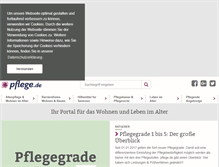 Tablet Screenshot of pflege.de